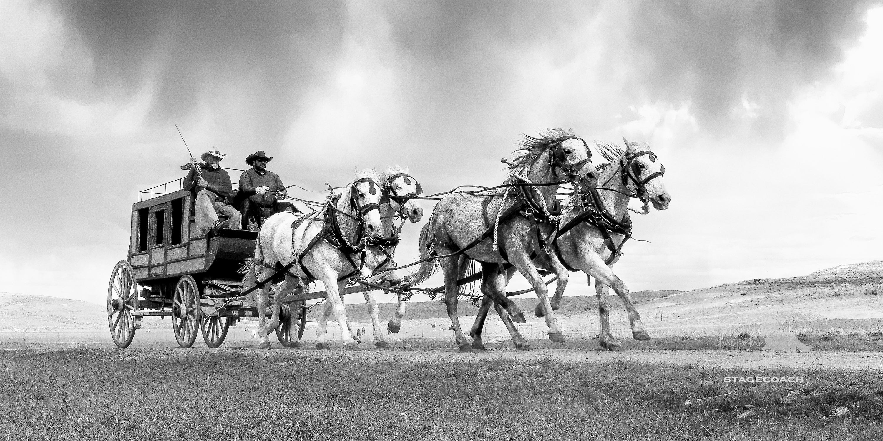 Stagecoach (B&W)